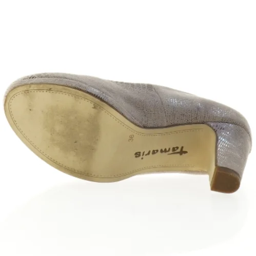 Beige højhælede sko fra Tamaris (str. 36)