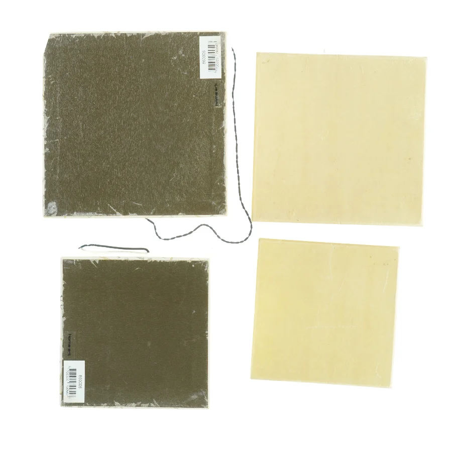 Opbevaringskasser i pap fra Home Art (str. 14,5 x 14,5 x 14 cm og 18 x 18 x 17 cm)