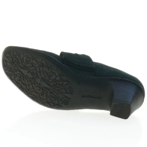 Grønne damepumps med rem (str. 3,5)