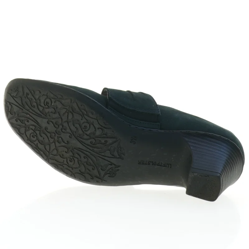 Grønne damepumps med rem (str. 3,5)