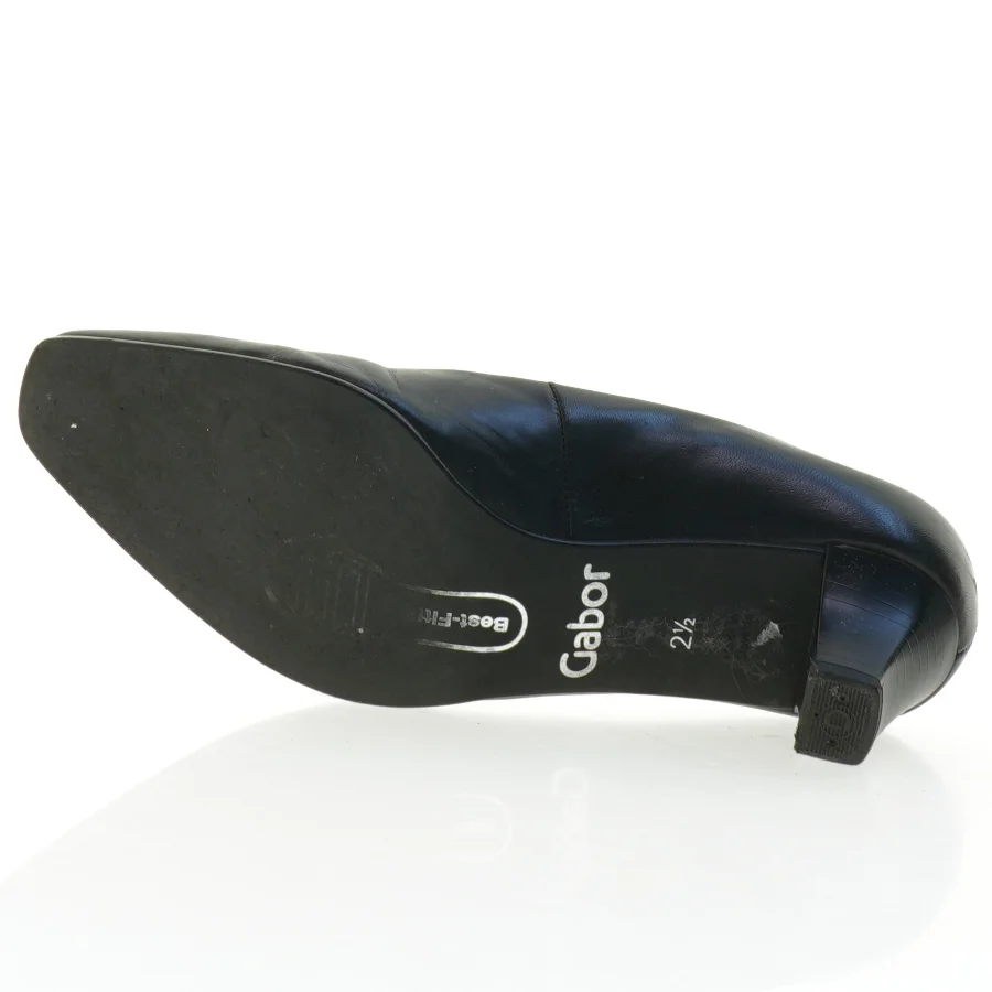 Sorte læderpumps fra Gabor (str. 2,5)