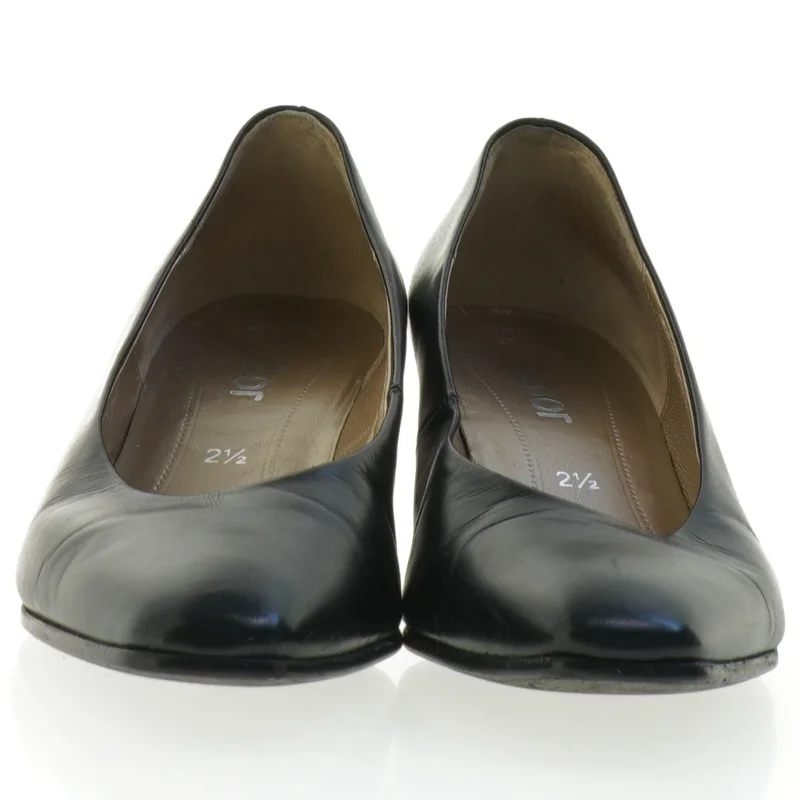 Sorte læderpumps fra Gabor (str. 2,5)