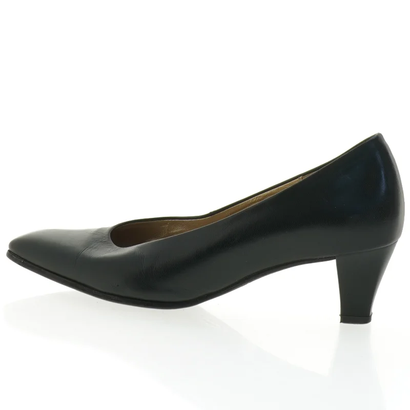 Sorte læderpumps fra Gabor (str. 2,5)