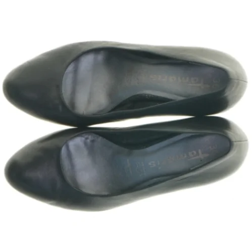 Sorte damepumps i læder fra Tamaris (str. 36)