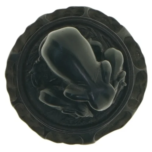 Elefant skulptur i sort  (str. 8,5 x 9,5 cm)