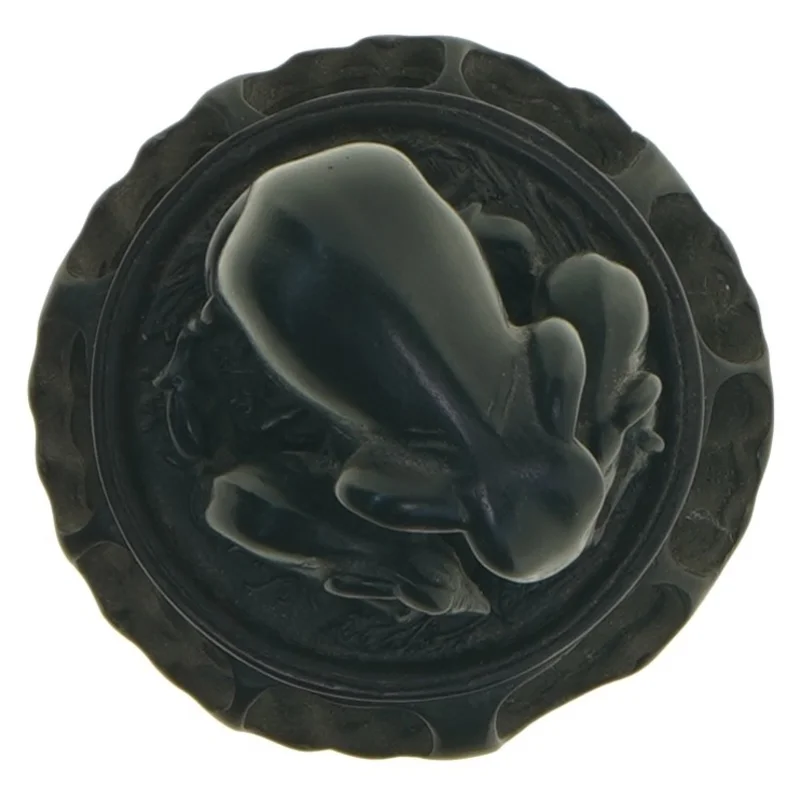 Elefant skulptur i sort  (str. 8,5 x 9,5 cm)