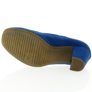 Blå ruskindspumps fra Marco Tozzi (str. 37)