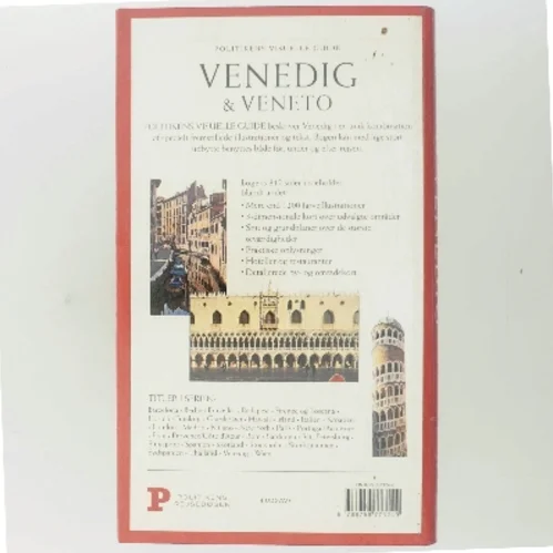 Venedig & Veneto : Verona, Vicenza, Garda, Padova, Dolomitterne af Politikens Rejsebøger (Bog)