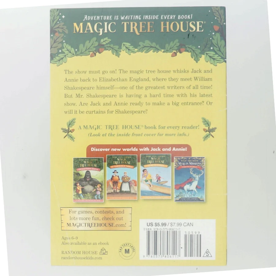 Magic Tree House #25: Stage Fright on a Summer Night af Mary Pope Osborne (Bog)