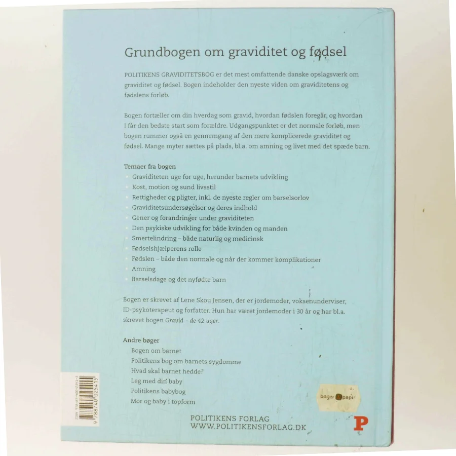 Politikens graviditetsbog af Lene Skou Jensen (Bog)