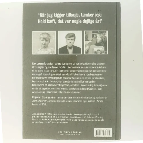 Kim Larsen : mine unge år af Jens Andersen (f. 1955) (Bog)