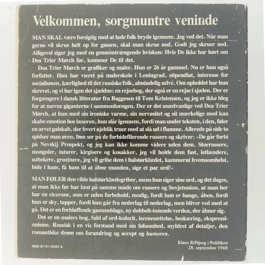 Sorgmunter socialisme af Dea Trier Mørch (Bog)
