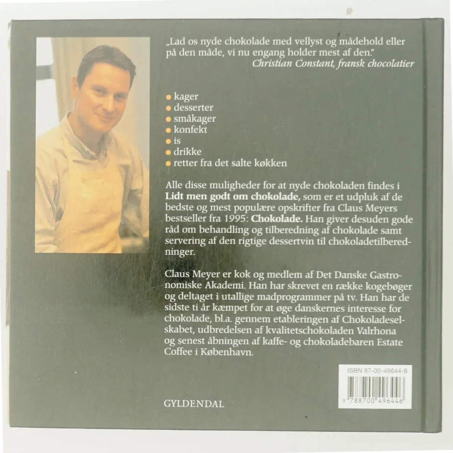Lidt men godt om chokolade af Claus Meyer (Bog)