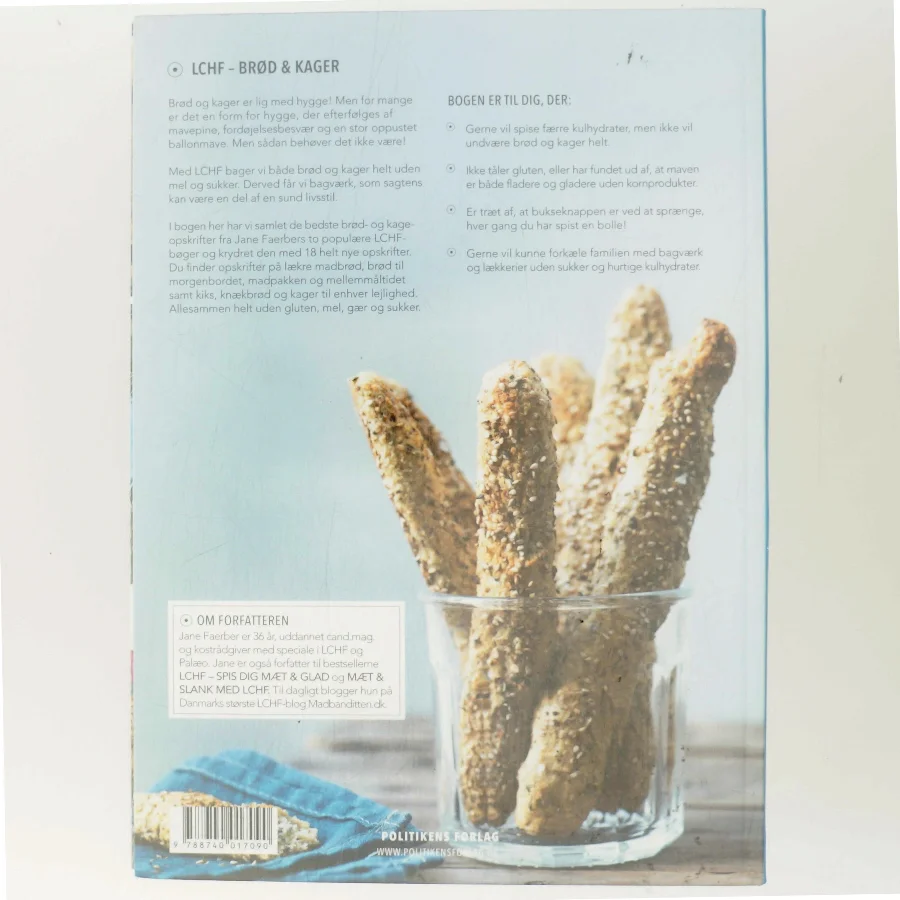 LCHF – Brød & kager af Jane Faerber (Bog)