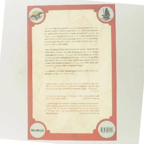 Den hundredårige der kravlede ud af vinduet og forsvandt af Jonas Jonasson (Bog)