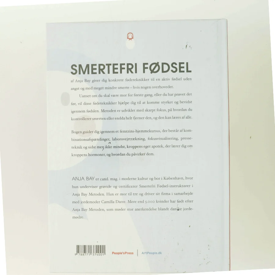 Smertefri fødsel af Anja Bay (Bog)