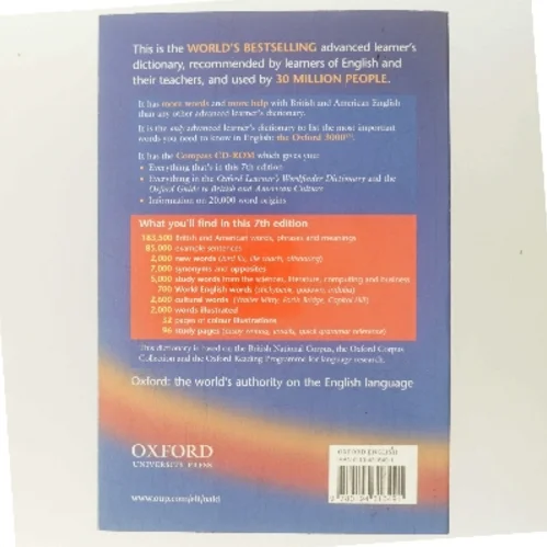 Oxford Advanced Learner's Dictionary af Hornby, a. S. (Bog)