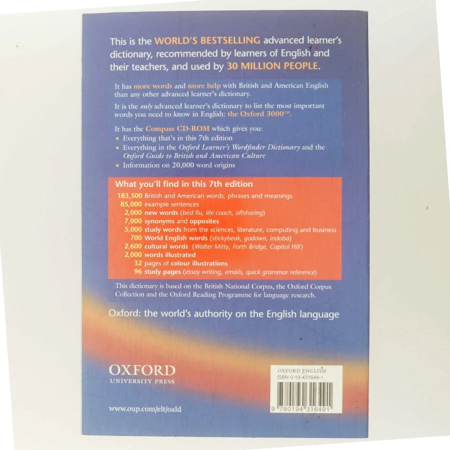 Oxford Advanced Learner's Dictionary af Hornby, a. S. (Bog)