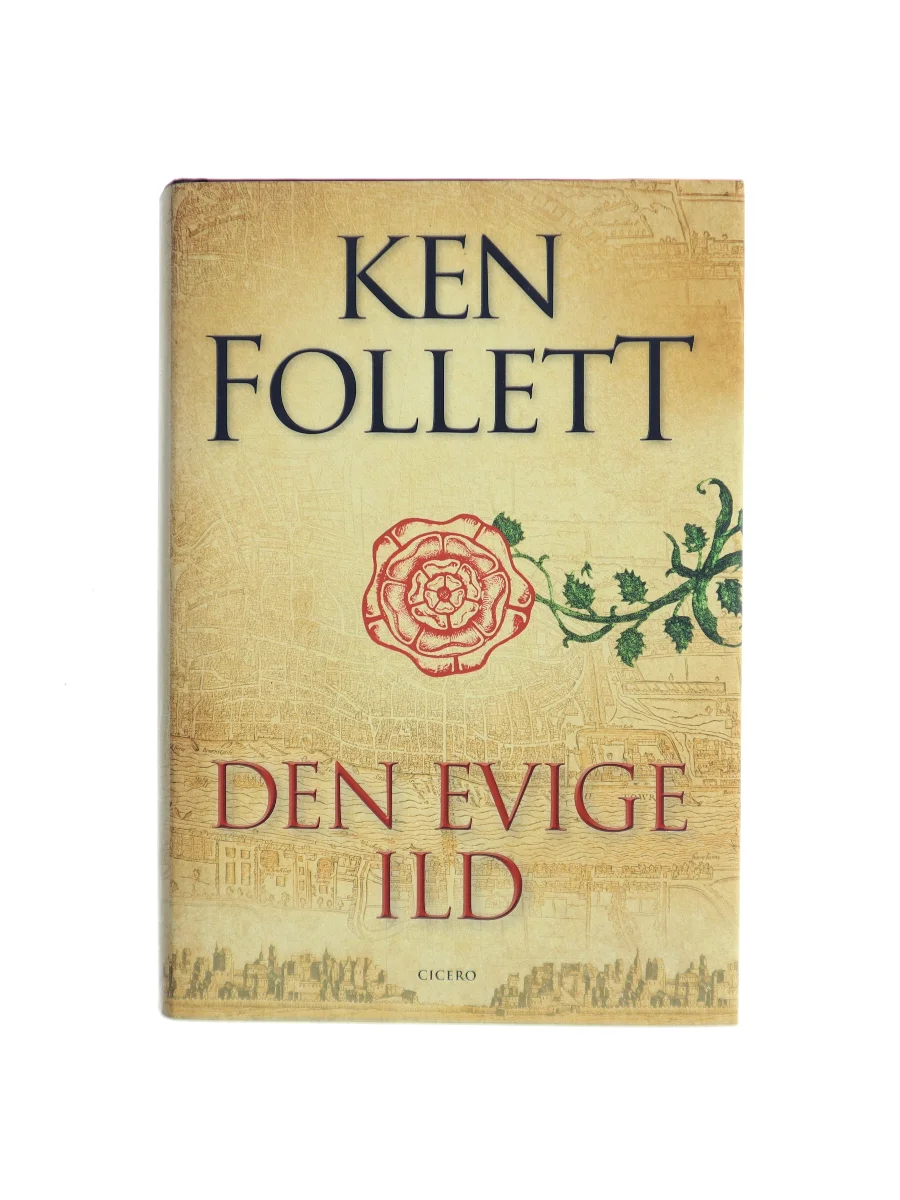 Forsiden af Den evige ild (A Column of Fire) af Ken Follett