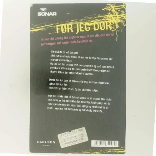 F'r jeg d'r af Jenny Downham (Bog)