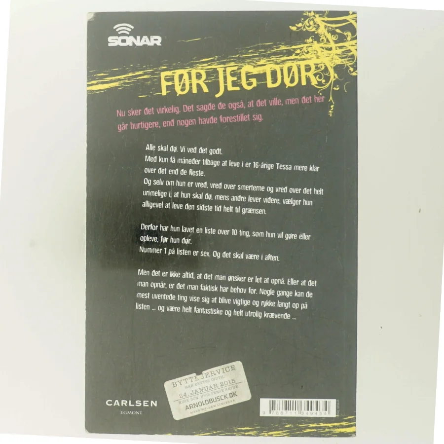 F'r jeg d'r af Jenny Downham (Bog)