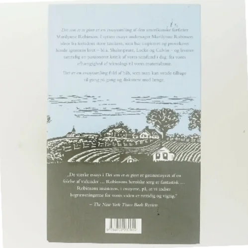 Det som er os givet : essays af Marilynne Robinson (Bog)