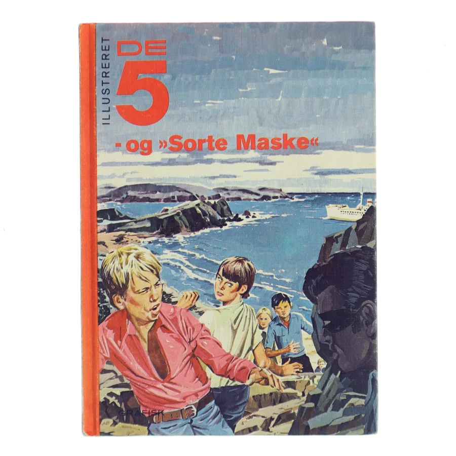 De 5 og "Sorte Maske" af Enid Blyton (Bog)