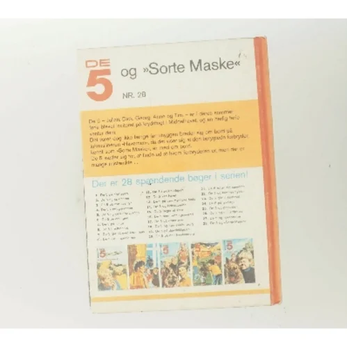 De 5 og "Sorte Maske" af Enid Blyton (Bog)