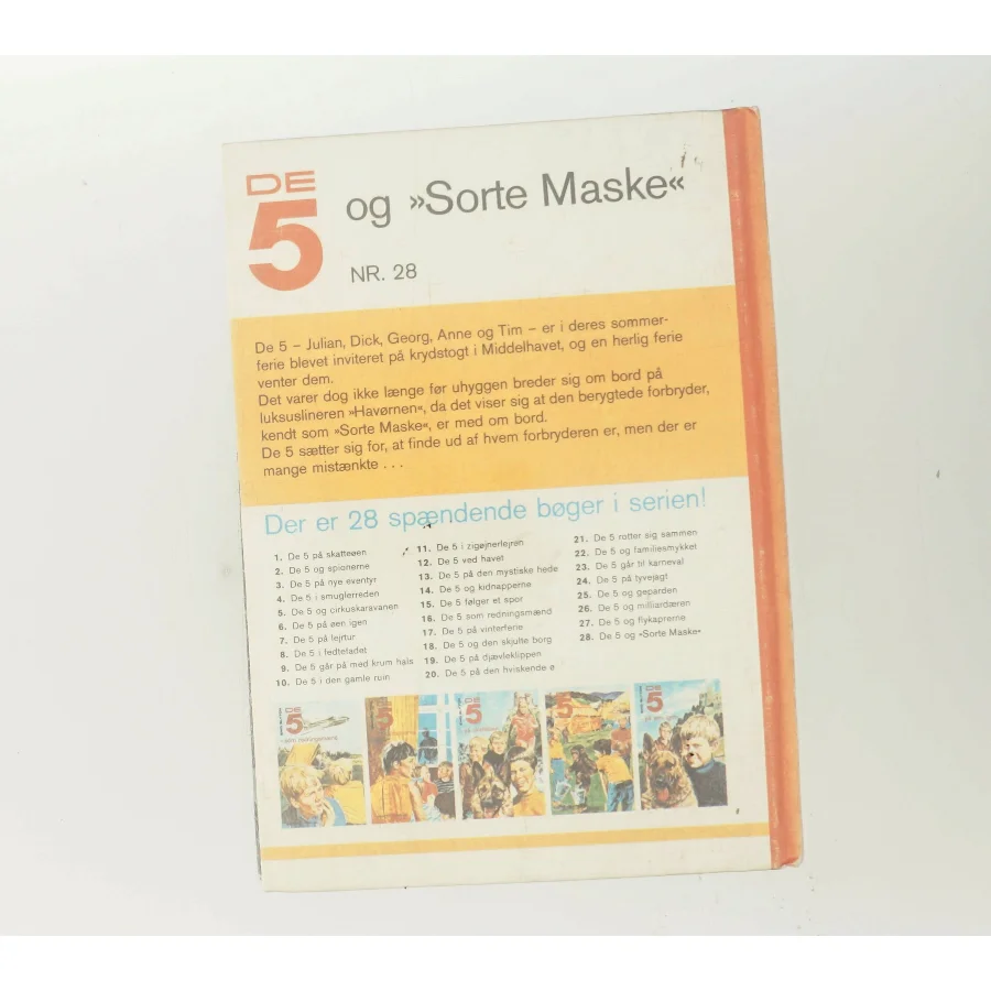 De 5 og "Sorte Maske" af Enid Blyton (Bog)