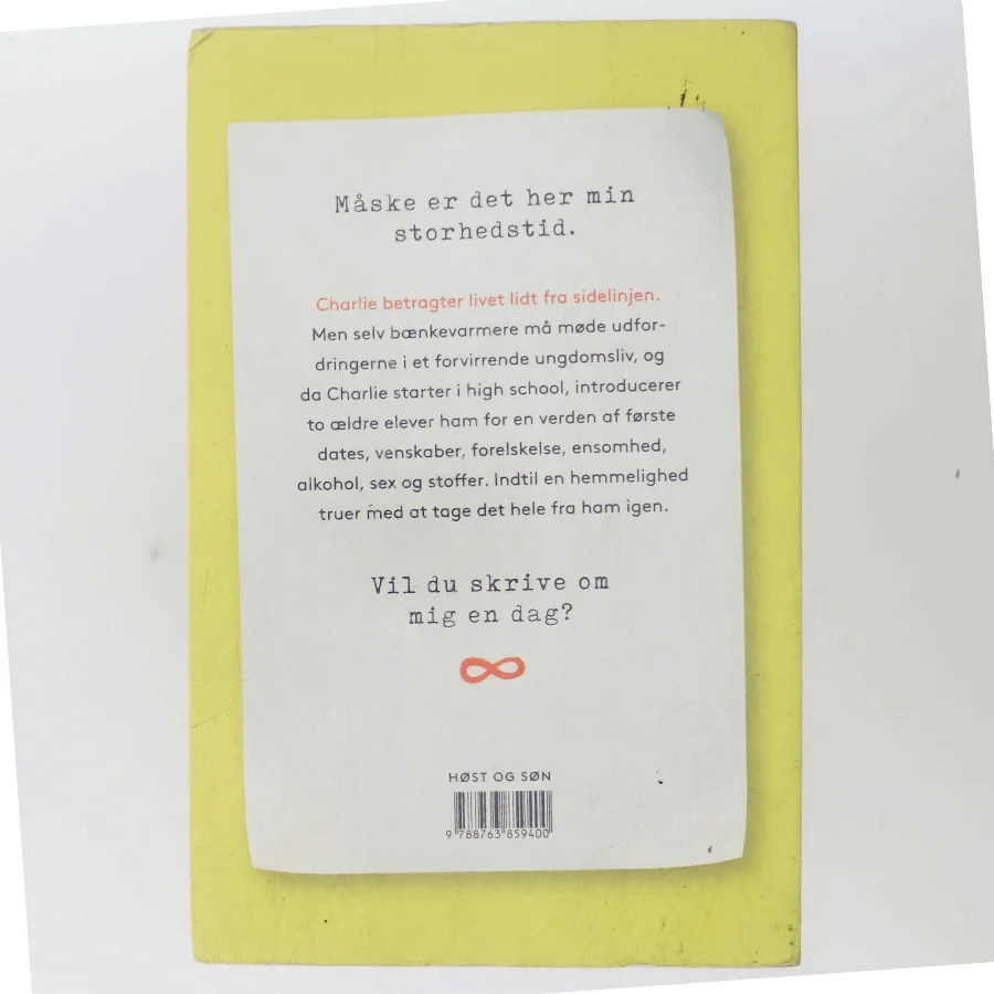 Fordelene ved at være en bænkevarmer af Stephen Chbosky (Bog)