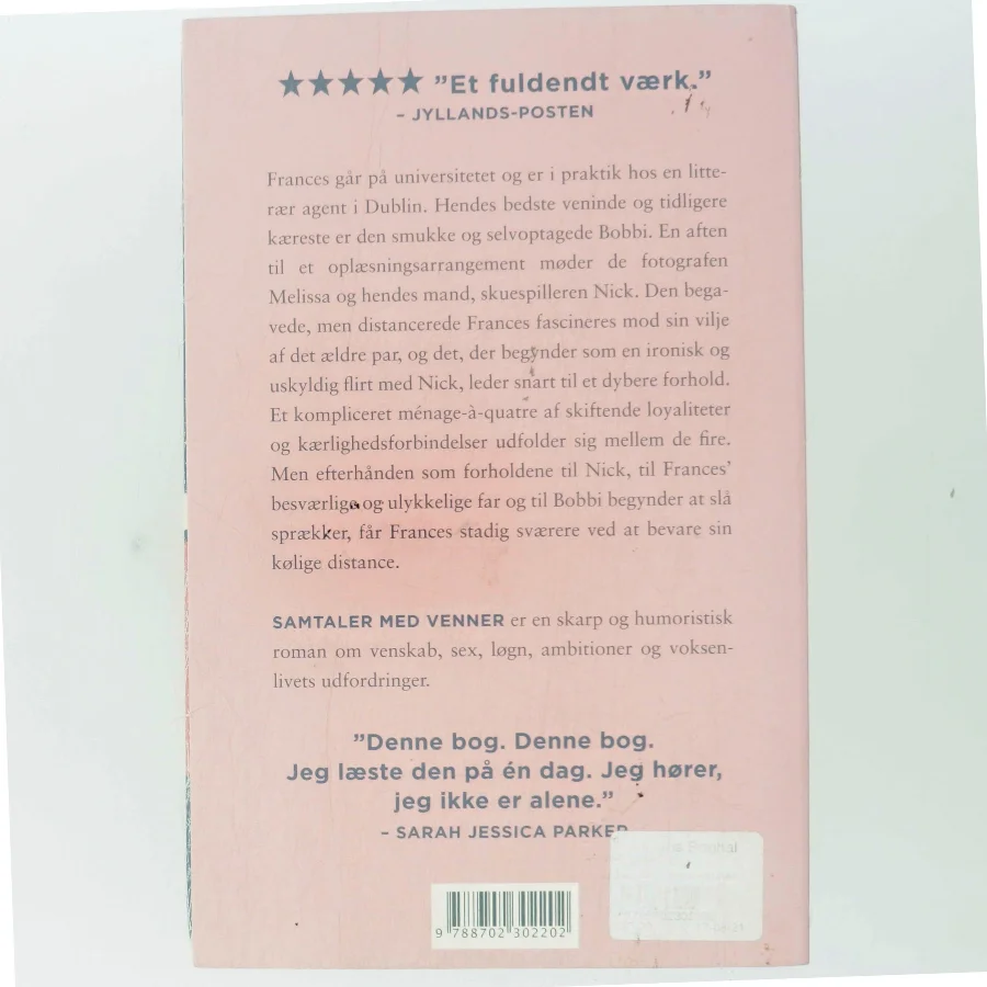 Samtaler med venner : roman af Sally Rooney (f. 1991) (Bog)