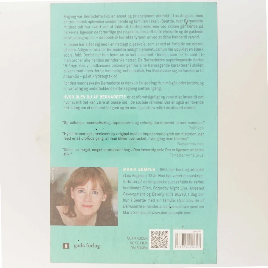 Hvor blev du af Bernadette af Maria Semple (f. 1964) (Bog)