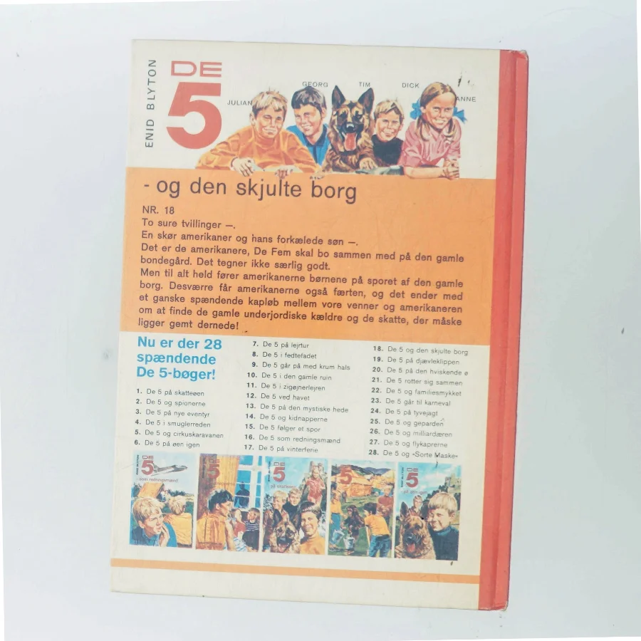 De 5 og den skjulte borg af Enid Blyton (Bog)