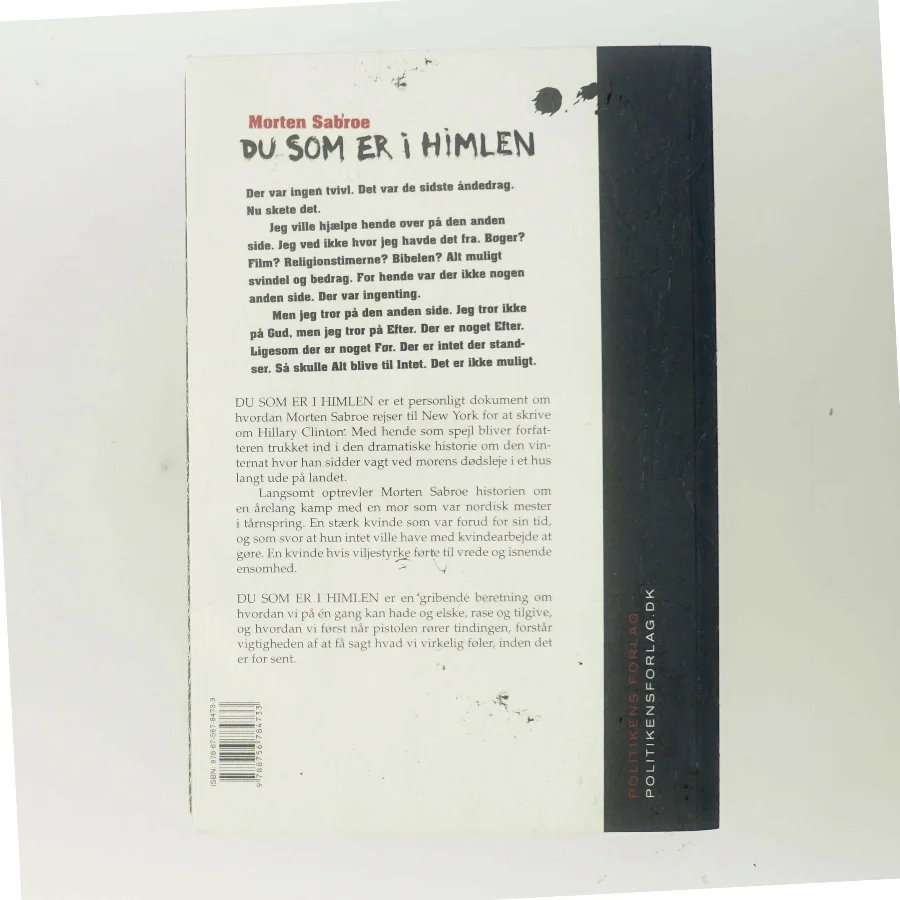 Du som er i himlen af Morten Sabroe (Bog)