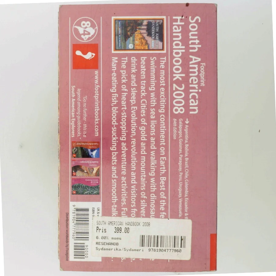 Footprint South American handbook 2008 af Ben Box (Bog)