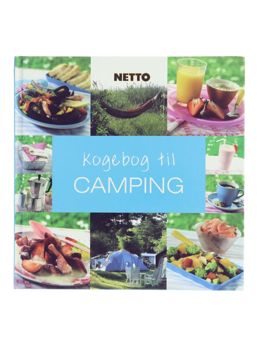 Forsiden af Kogebog til camping af Netto
