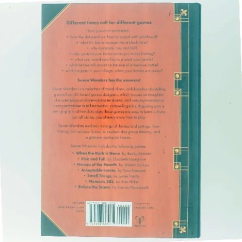 Seven Wonders: A Story Games Anthology (Bog)