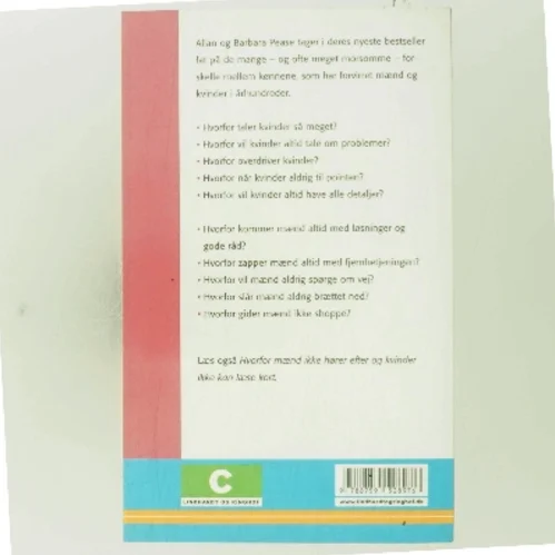 Hvorfor mænd ingenting fatter og kvinder altid mangler sko (Bog)