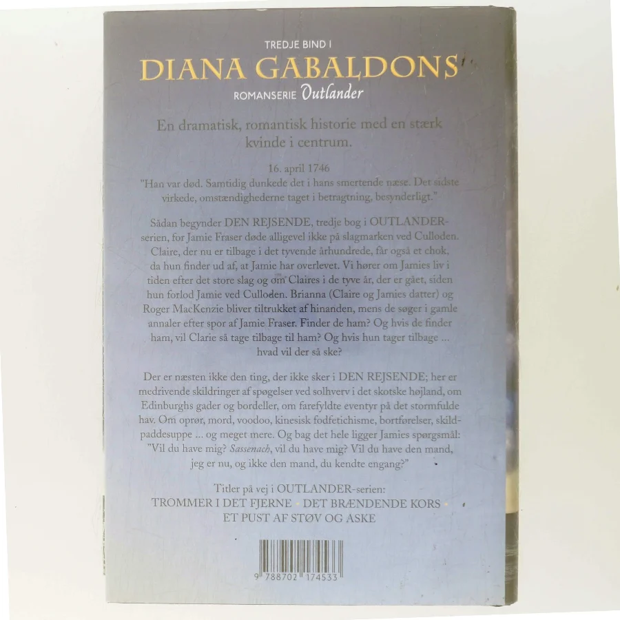 Outlander. 3. bind, del 2, Den rejsende af Diana Gabaldon (Bog)