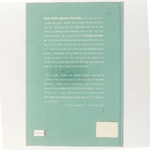 Den store børnecitatbog af Grethe Dirckinck-Holmfeld (Bog)
