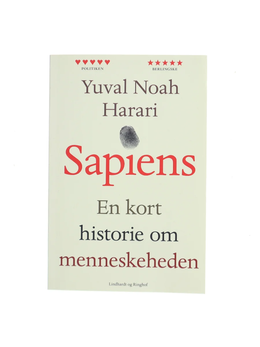 Forsiden af Sapiens af Yuval Noah Harari