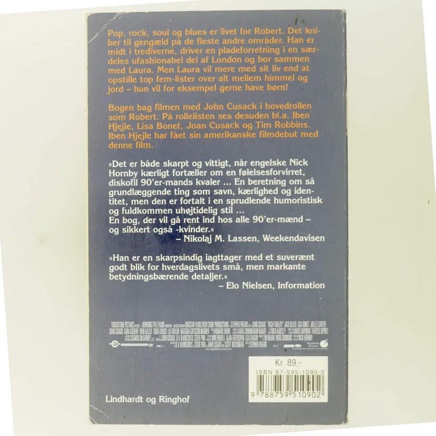 High fidelity af Nick Hornby (Bog)