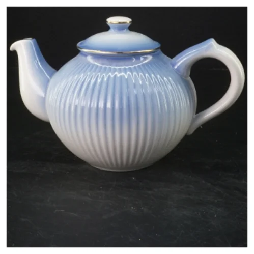 Blå porcelæns tekande fra Søholm Hammersø (str. 14x22 cm)