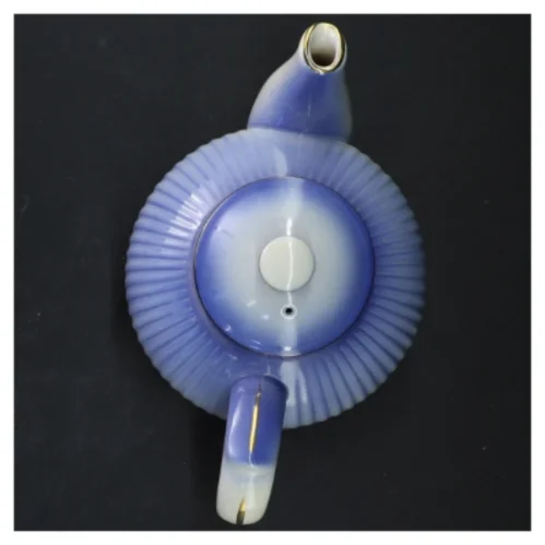 Blå porcelæns tekande fra Søholm Hammersø (str. 14x22 cm)