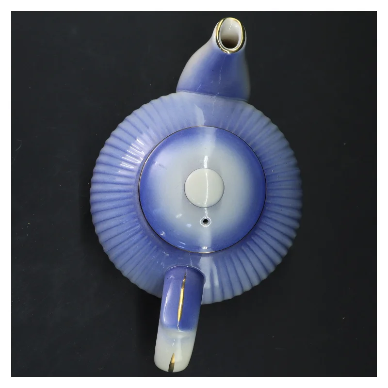 Blå porcelæns tekande fra Søholm Hammersø (str. 14x22 cm)