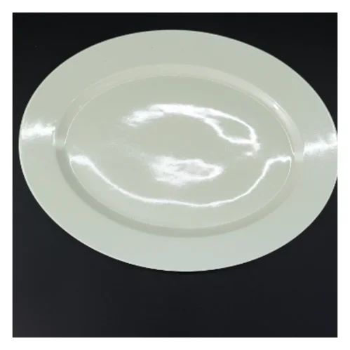 Hvidt porcelænsfad fra Royal Copenhagen (str. 41x31,5 cm)