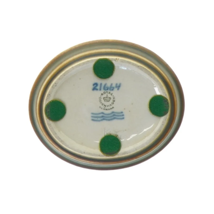 Kongelig Dansk Stentøj 21664 Hjortekid lille skål fra Royal Copenhagen (str. 11 x 9 cm)