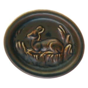 Kongelig Dansk Stentøj 21664 Hjortekid lille skål fra Royal Copenhagen (str. 11 x 9 cm)