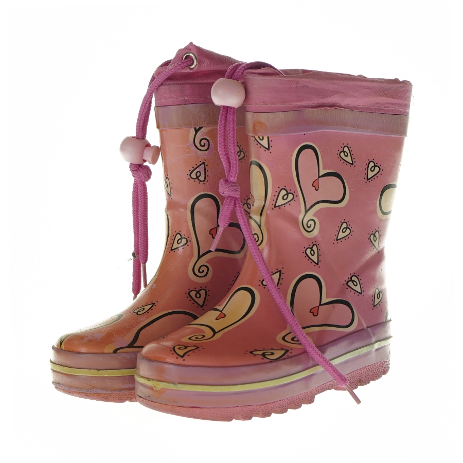 Gummistøvler med hjerter (str. 22)