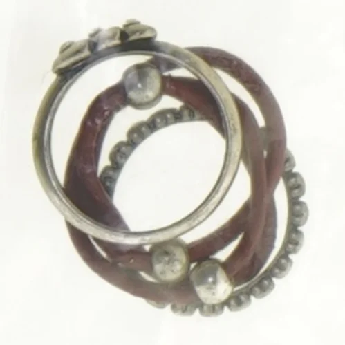  (Læder fingerringe (str. Large)str. Large)